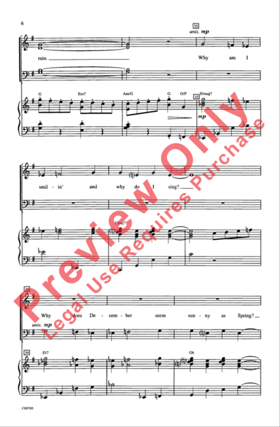 Singin' in the Rain 4-Part scores gallery preview page 6