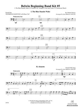 Belwin Beginning Band Kit #5: (wp) 1st B-flat Trombone B.C.