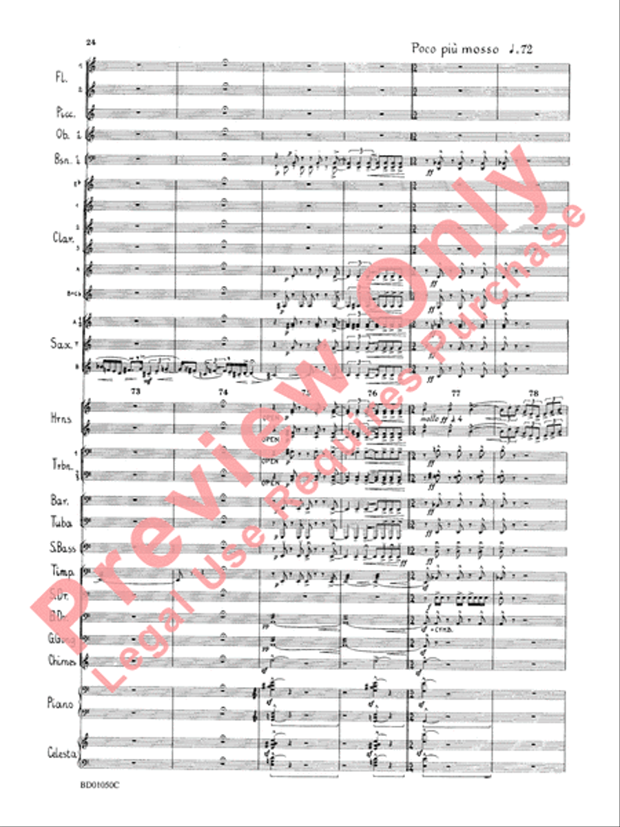 Trittico Concert Band scores gallery preview page 27