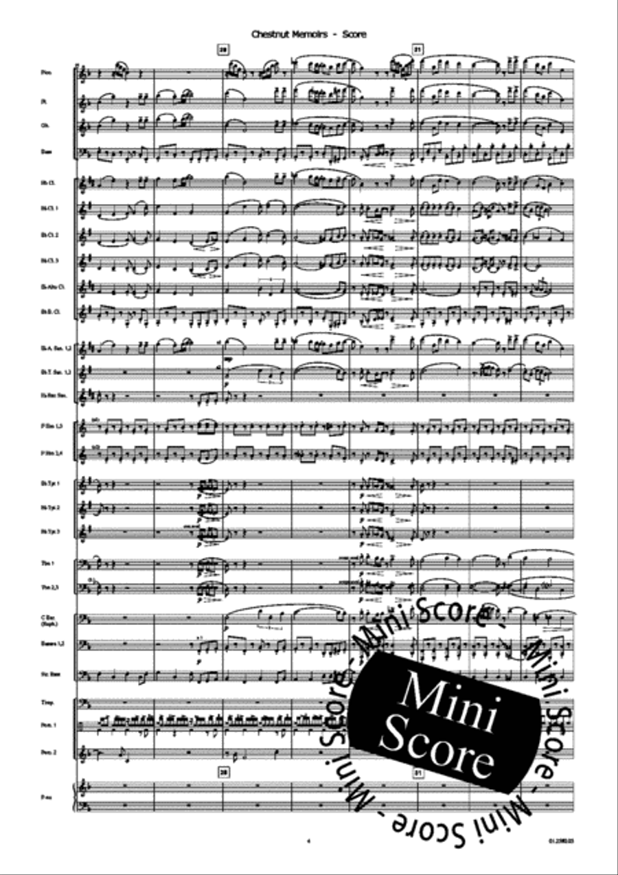 Chestnut Memoires Chestnut Memoires Concert Band scores gallery preview page 8