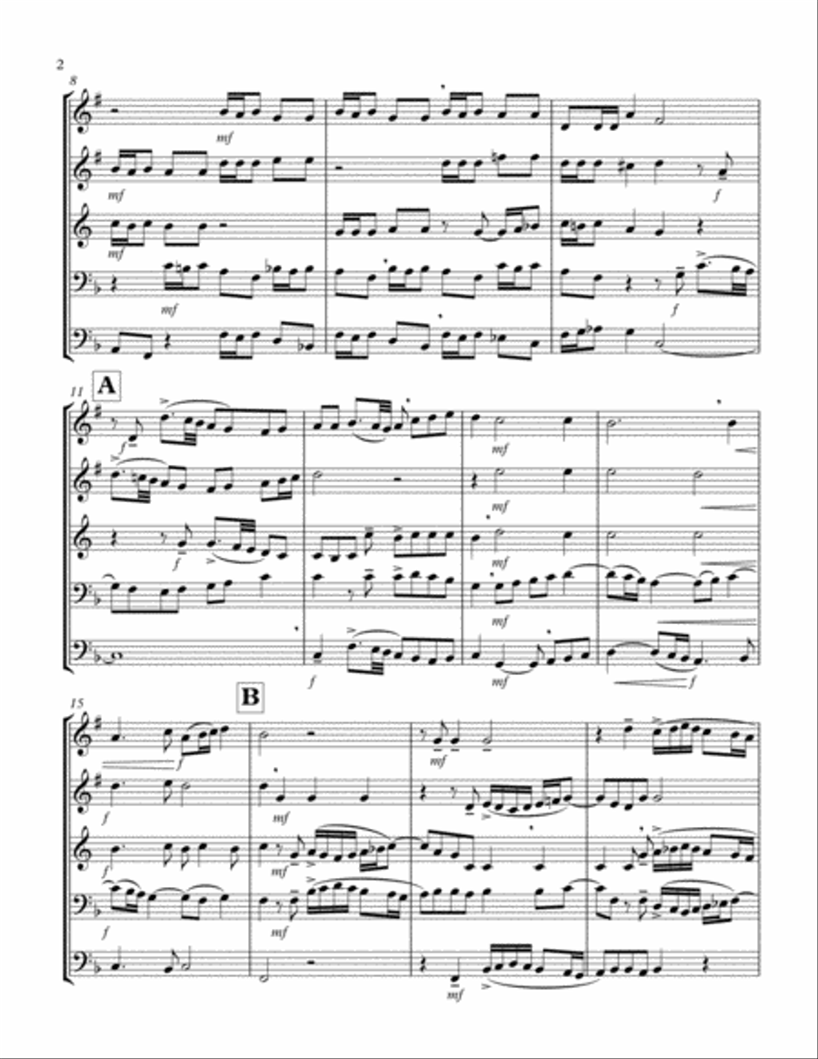 Cantate Domino Cantate Domino Brass Ensemble scores gallery preview page 2