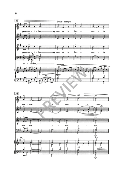 Ave Maria - SATB image number null