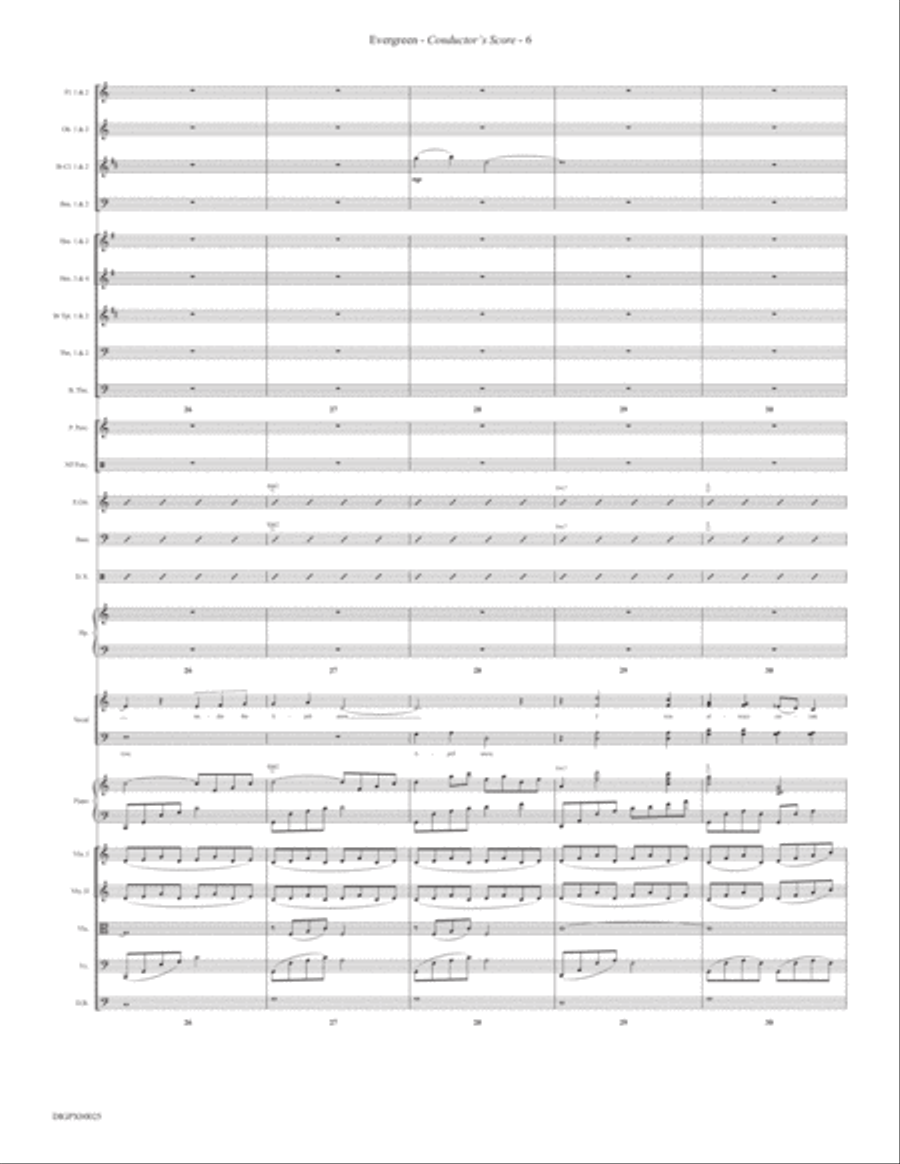 Evergreen (Love Theme from A Star Is Born): Score Score scores gallery preview page 6