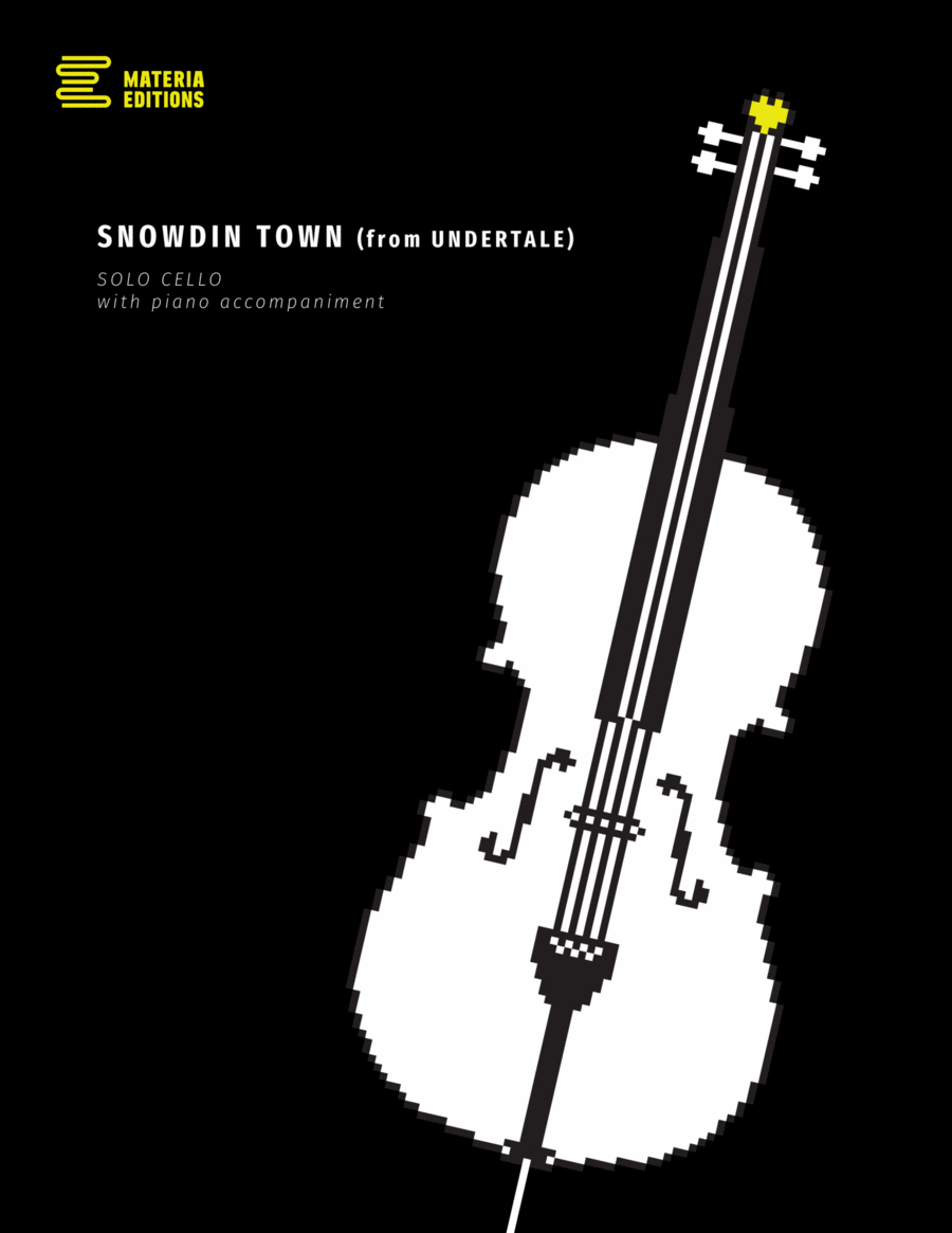 Snowdin Town (from UNDERTALE) (for Solo Cello with Piano Accompaniment) Piano Accompaniment scores gallery preview page 1