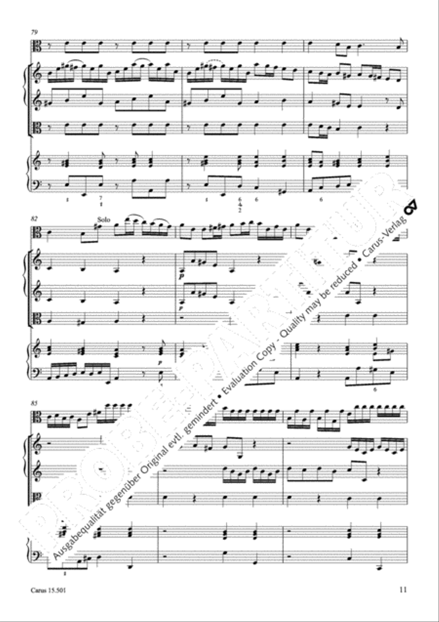 Concerto in C major Violin scores gallery preview page 14