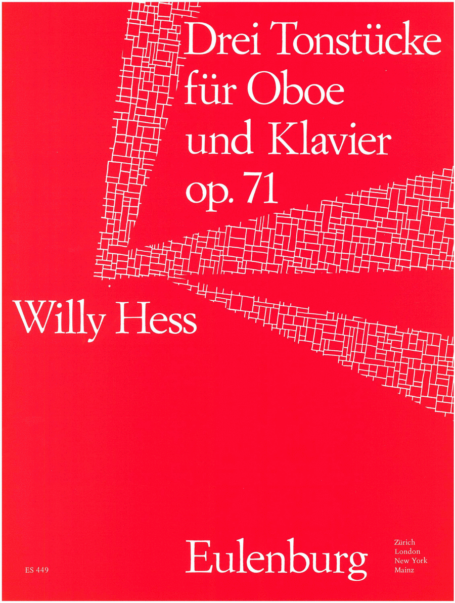 3 Tonstücke for oboe and piano