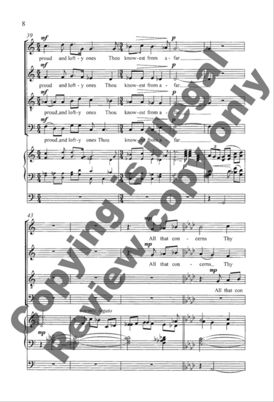 Thee Will I Praise Thee Will I Praise 4-Part scores gallery preview page 21