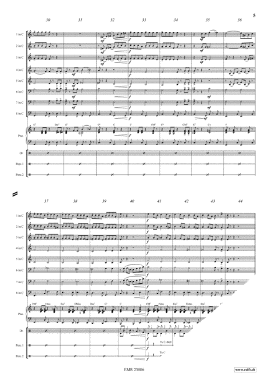 Cha Cha - Cuba Libre Cha Cha - Cuba Libre Brass Ensemble scores gallery preview page 5
