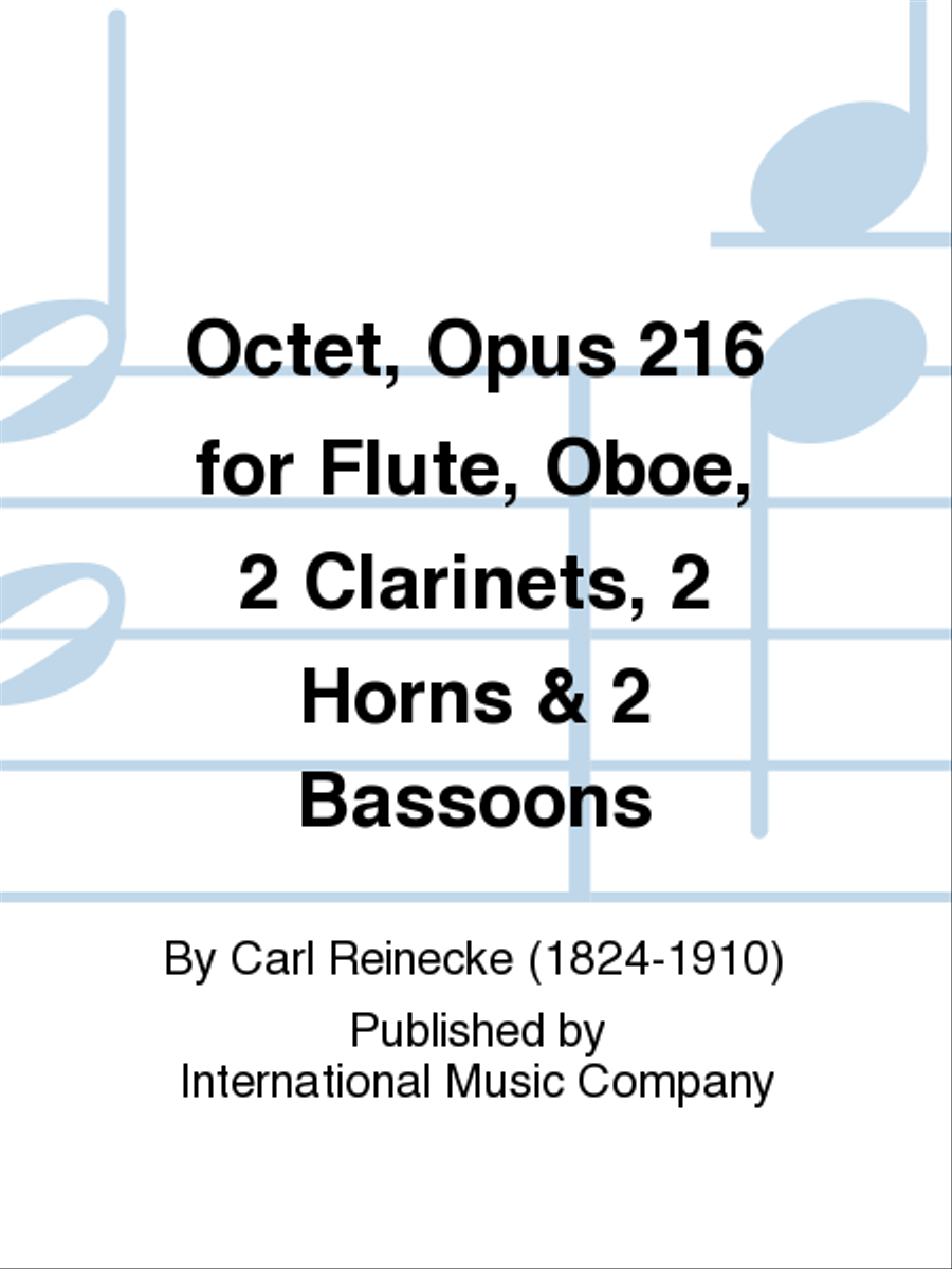 Octet, Opus 216 For Flute, Oboe, 2 Clarinets, 2 Horns & 2 Bassoons Bassoon scores gallery preview page 1