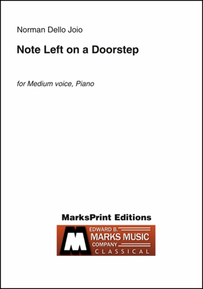 Book cover for Note Left on a Doorstep