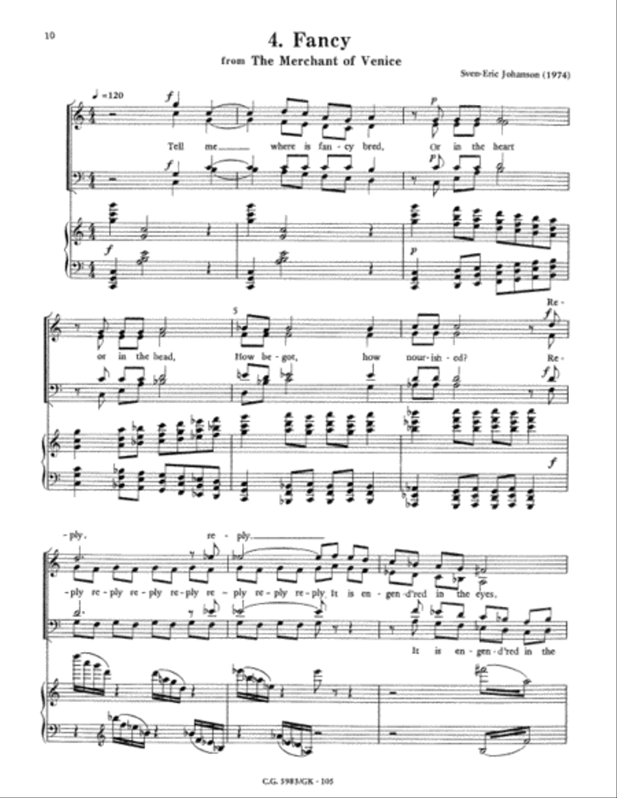 Fancies I (Collection) 4-Part scores gallery preview page 9