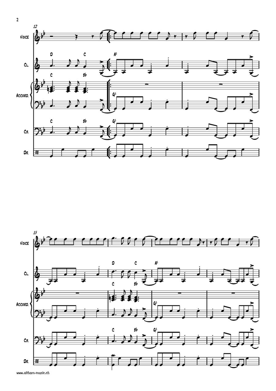 My Sharona Small Ensemble scores gallery preview page 2