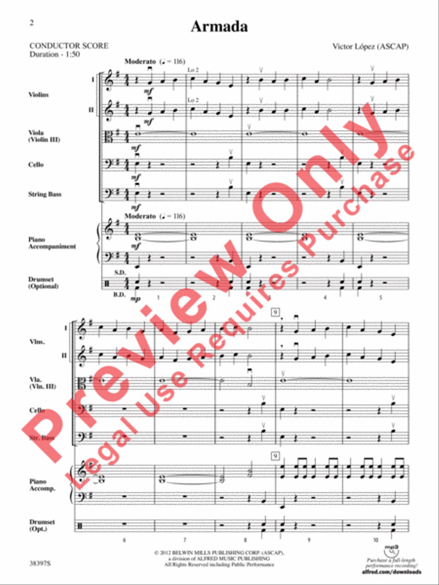 Armada String Orchestra scores gallery preview page 3
