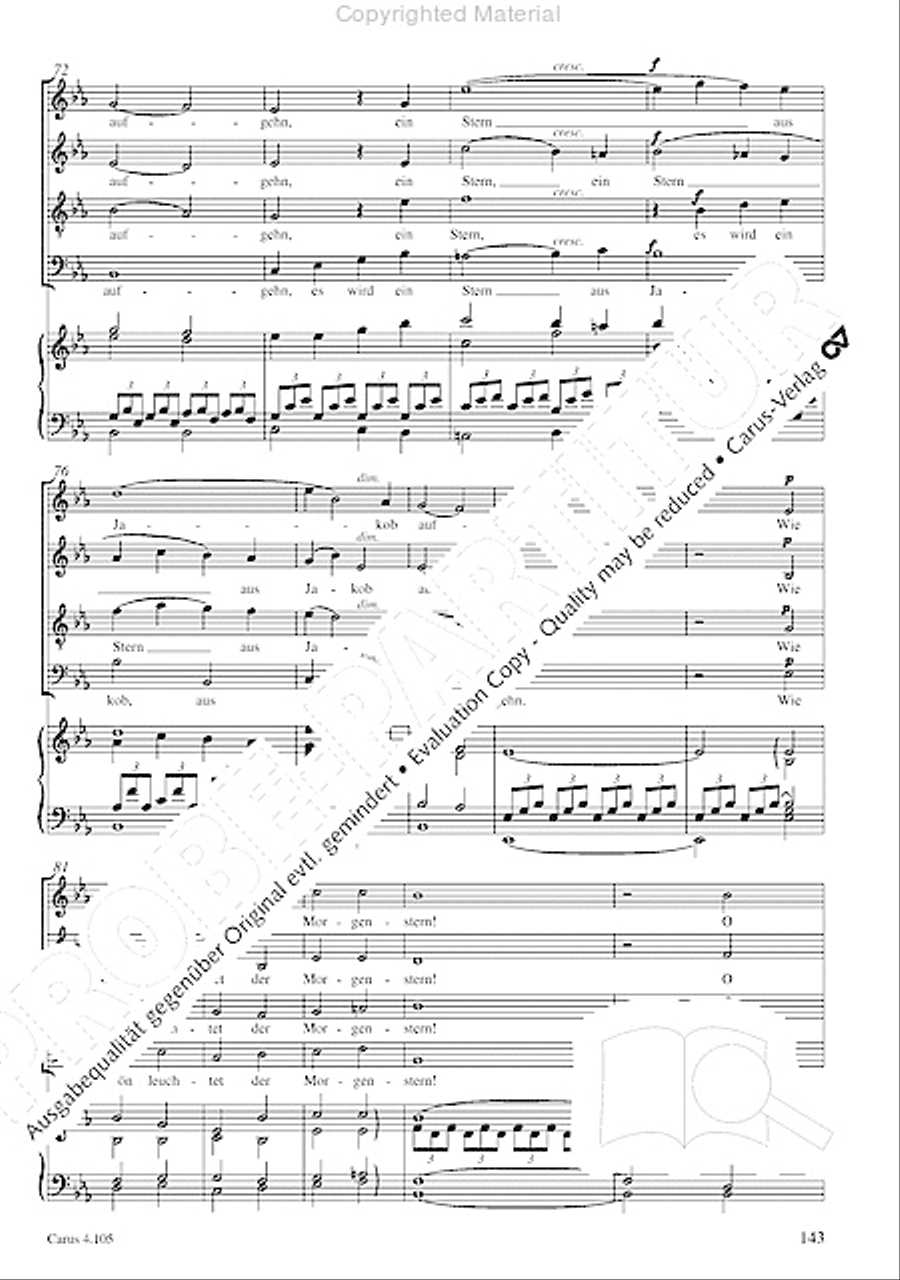 Choral collection Mendelssohn - editionchor Choir scores gallery preview page 144