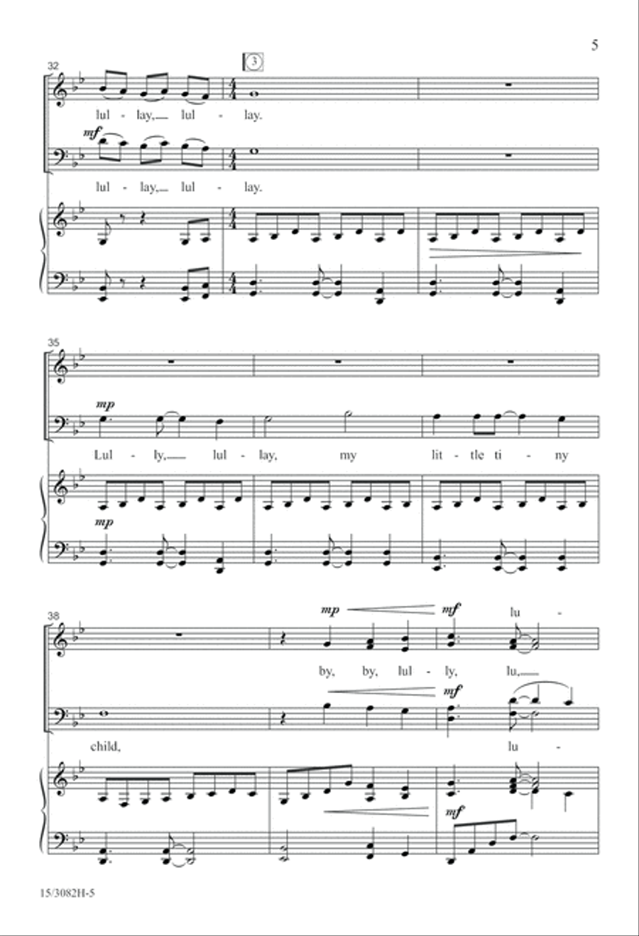 Lully, Lullay Lully, Lullay 4-Part scores gallery preview page 6