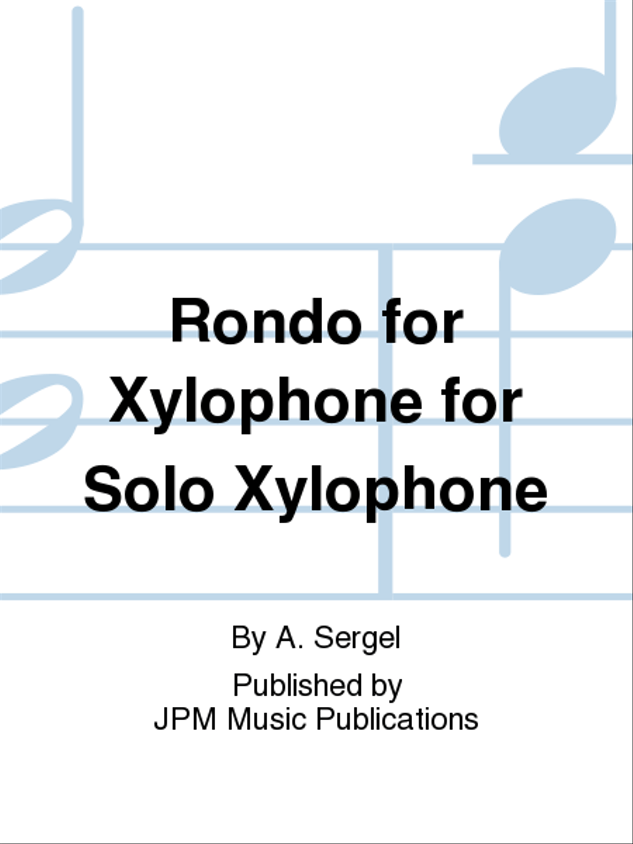 Rondo for Xylophone for Solo Xylophone Percussion scores gallery preview page 1