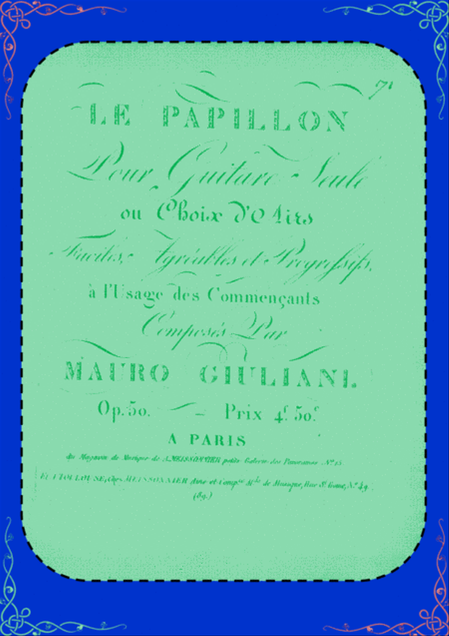 LE PAPILLON op.50-32 Easy Pieces Acoustic Guitar scores gallery preview page 2