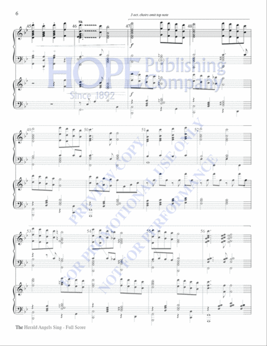 The Herald Angels Sing The Herald Angels Sing Piano scores gallery preview page 6