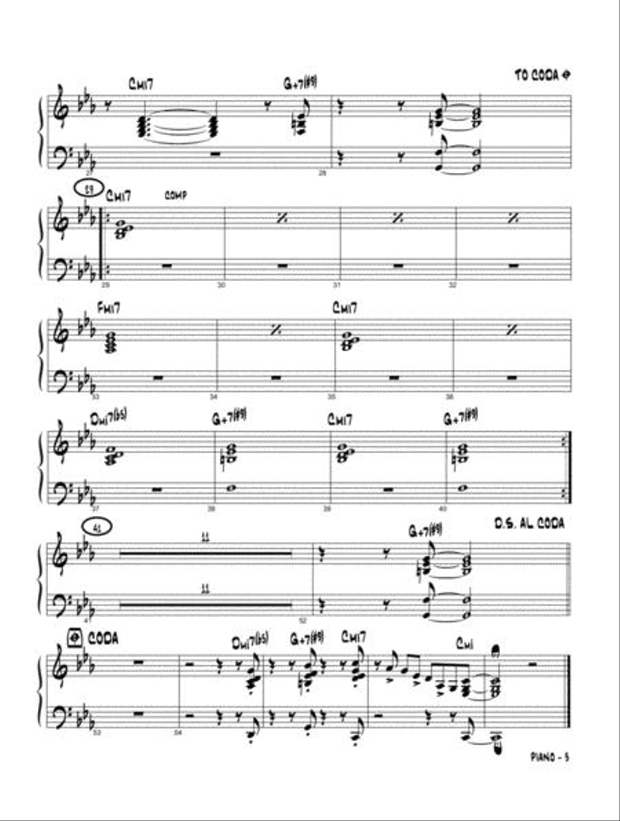 Aebersold Jazz Ensemble, Vol. 1 - Piano Jazz Ensemble scores gallery preview page 3