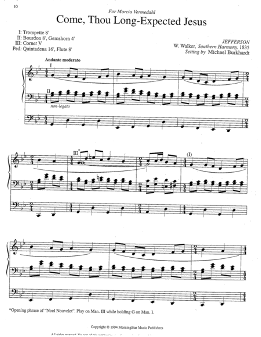 Five Christmas Hymn Improvisations, Set 2 Organ scores gallery preview page 4