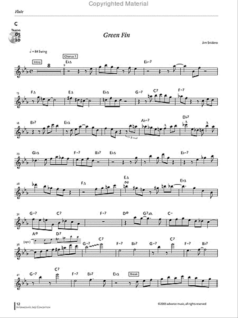 Intermediate Jazz Conception -- Flute Flute scores gallery preview page 4