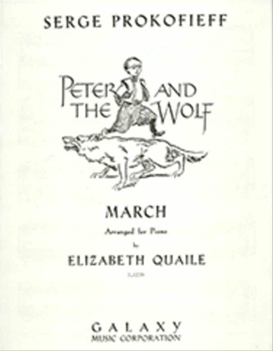 Peter and the Wolf: March Easy Piano scores gallery preview page 1