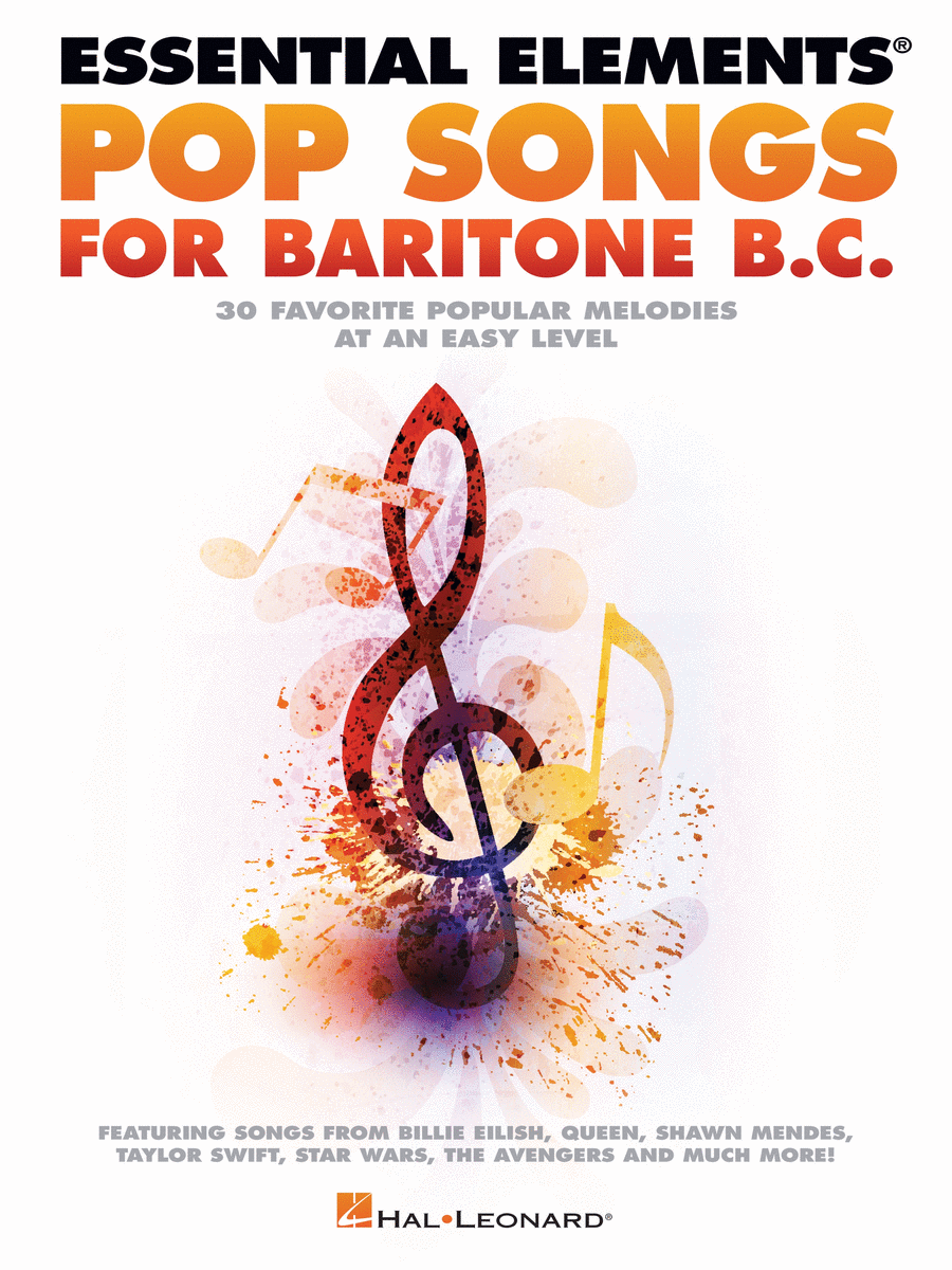 Essential Elements Pop Songs for Baritone B.C. Concert Band Methods scores gallery preview page 1