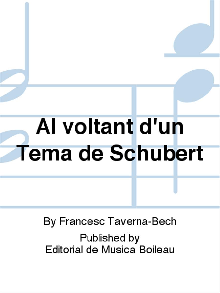 Al voltant d'un Tema de Schubert Piano Solo scores gallery preview page 1