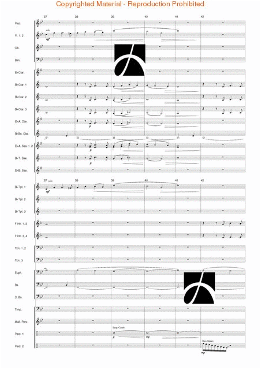 Triumph of the Skies Triumph of the Skies Concert Band scores gallery preview page 8