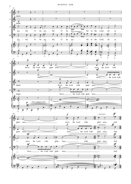 Be Joyful! (for SATB and organ) image number null