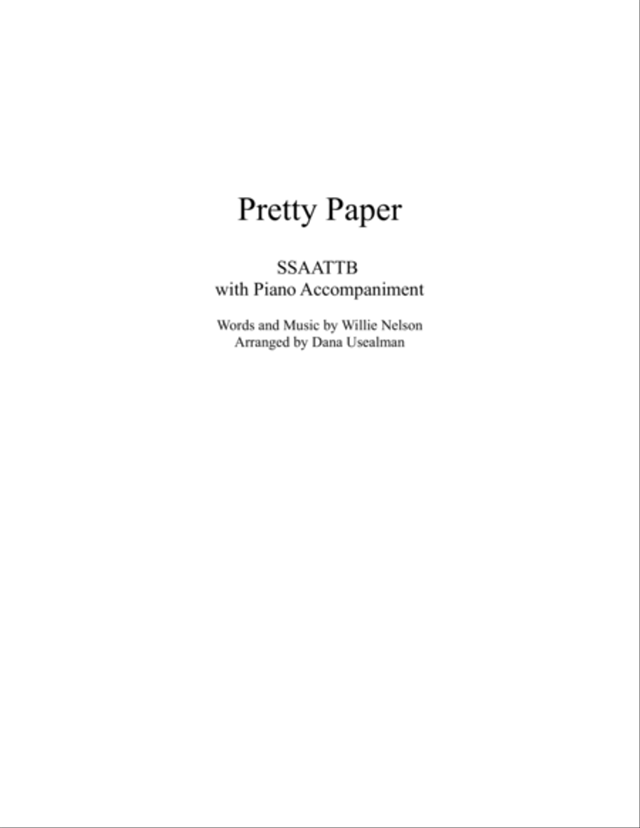 Pretty Paper 4-Part scores gallery preview page 1