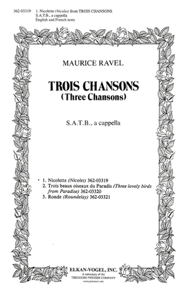 Book cover for Trois Chansons