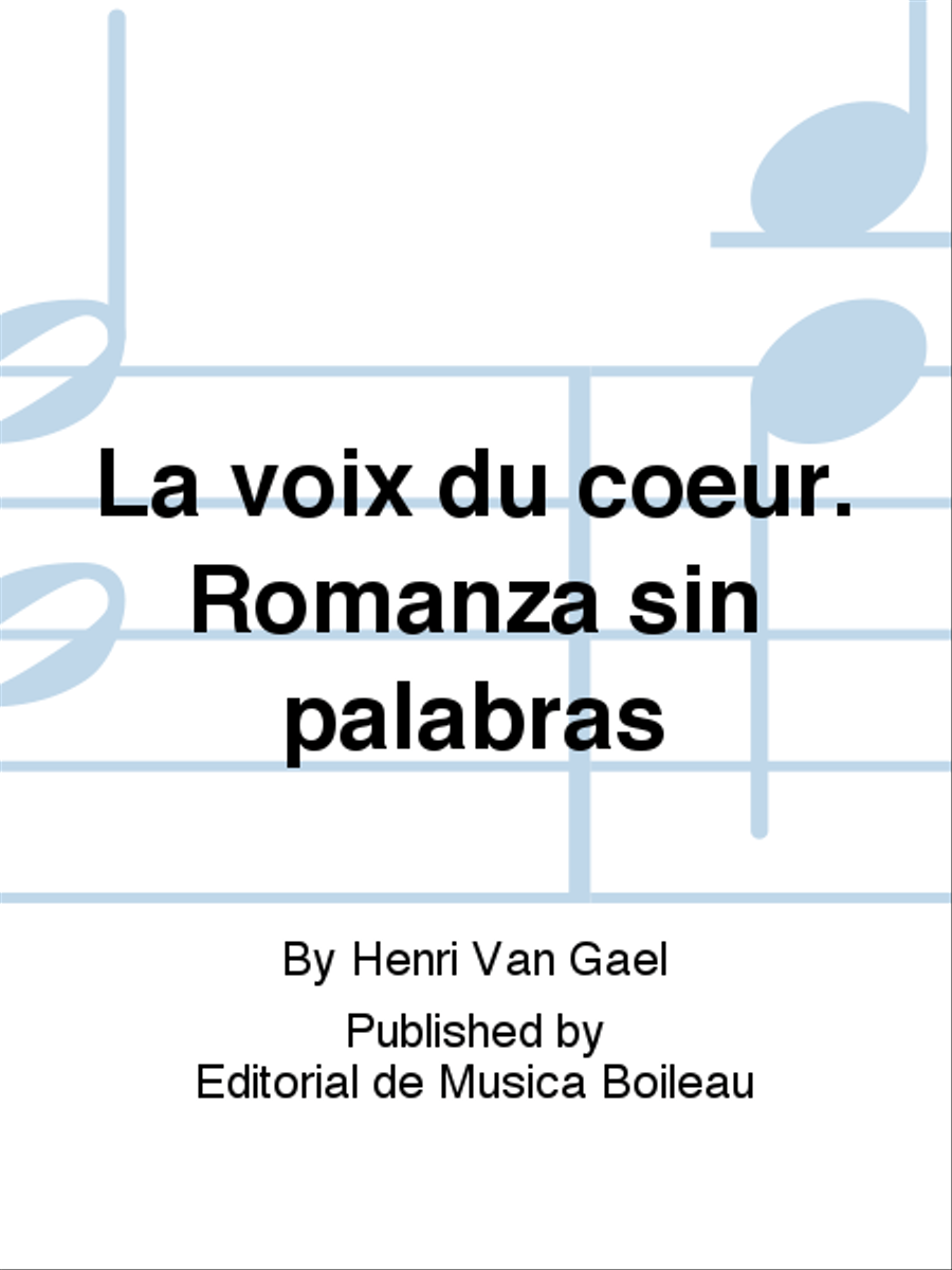 La voix du coeur. Romanza sin palabras Piano Solo scores gallery preview page 1