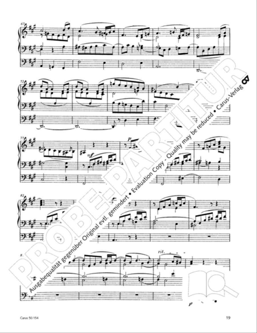 Organ Sonata No. 12 in D flat major Organ Solo scores gallery preview page 20