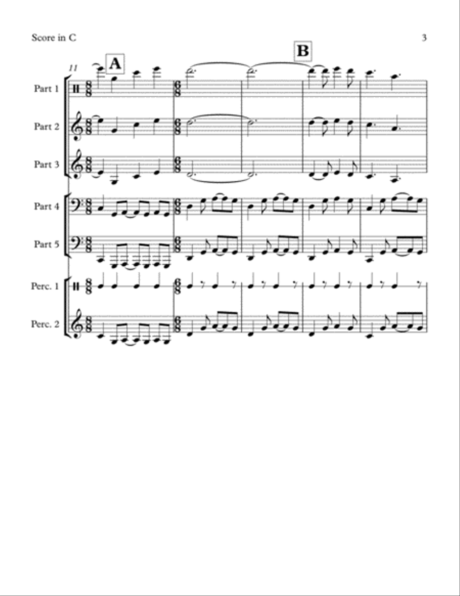 MUSIC FOR FRIENDS VOLUME 2 Concert Band scores gallery preview page 6