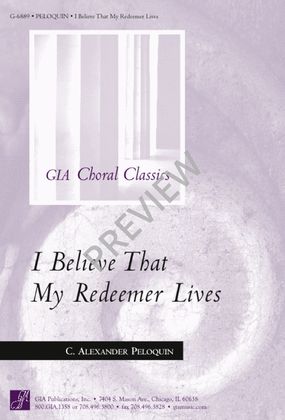 I Believe That My Redeemer Lives