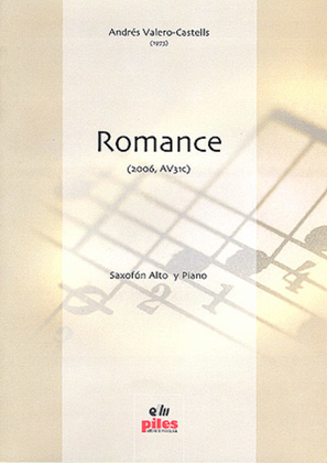 Book cover for Romance. Saxo y Piano (2006, AV31c)