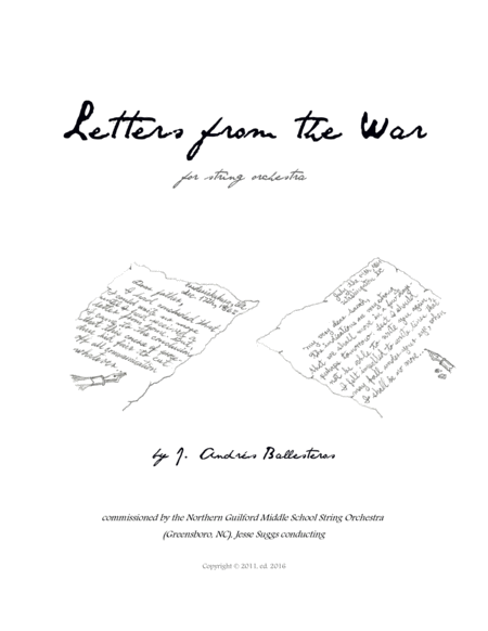 Letters from the War (score and parts)