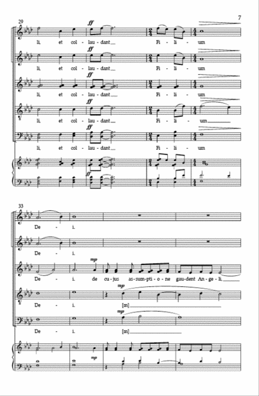 Gaudeamus omnes Gaudeamus omnes Divisi scores gallery preview page 6