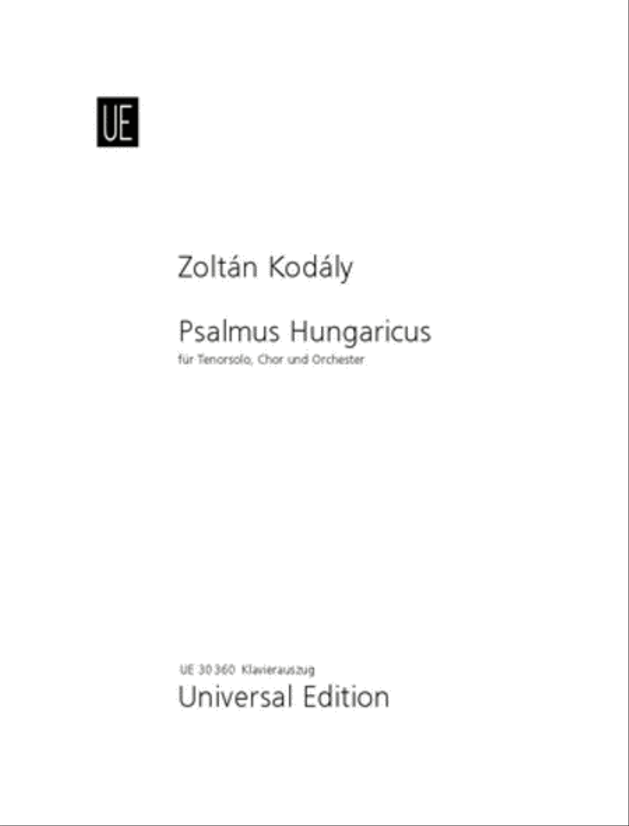 Psalmus Hungaricus, Voc.Sc School and Community scores gallery preview page 1