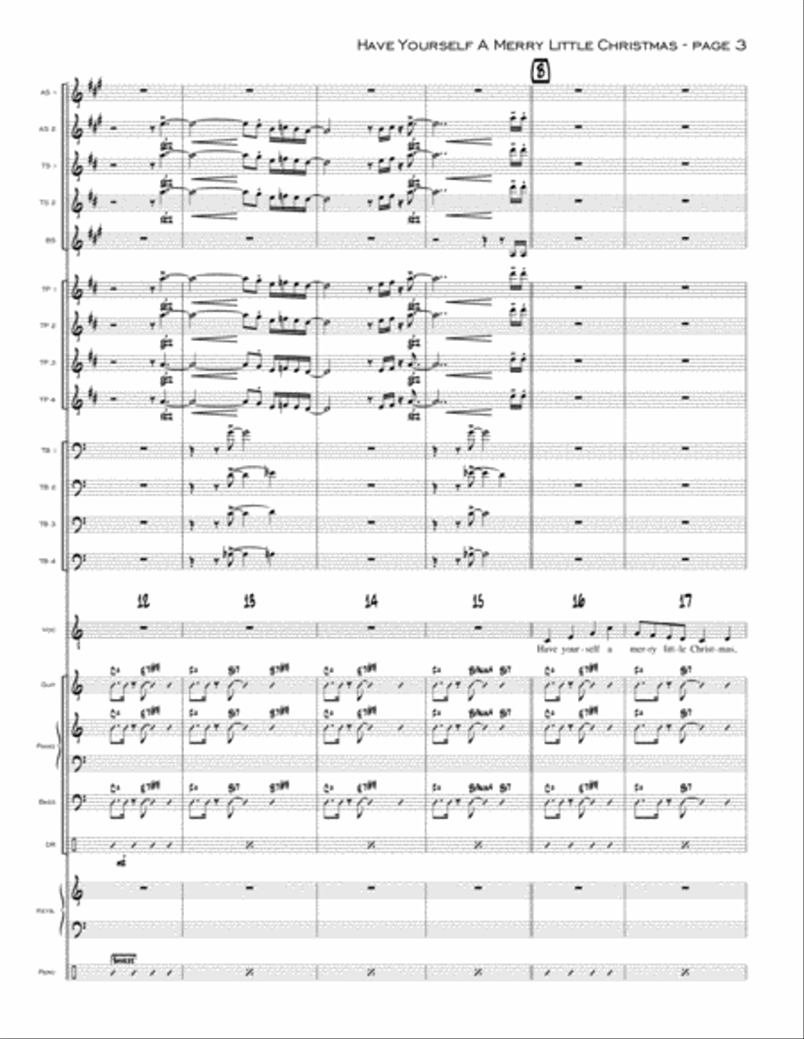 Have Yourself A Merry Little Christmas from MEET ME IN ST. LOUIS Jazz Ensemble scores gallery preview page 3