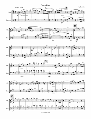 Sonatina for Oboe and Bassoon