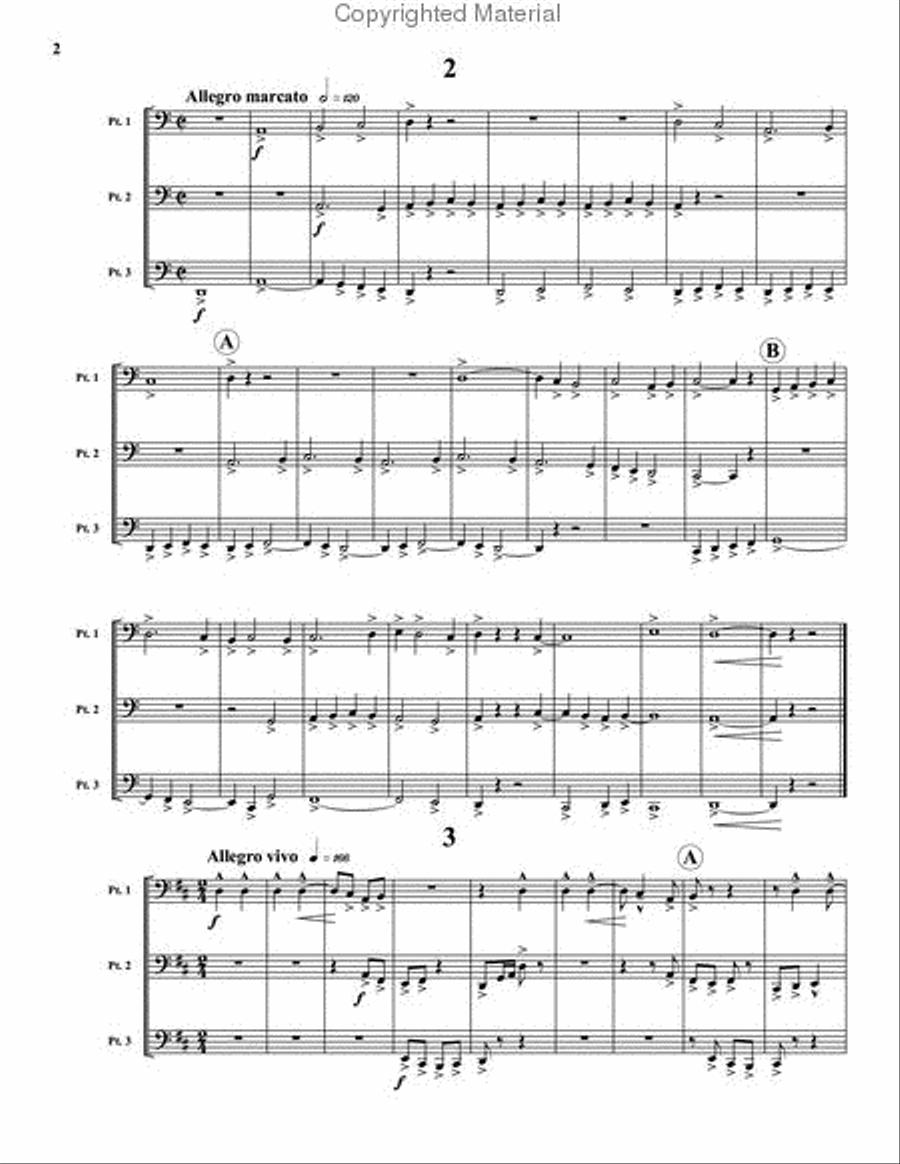 Musica Festiva Brass Trio scores gallery preview page 3