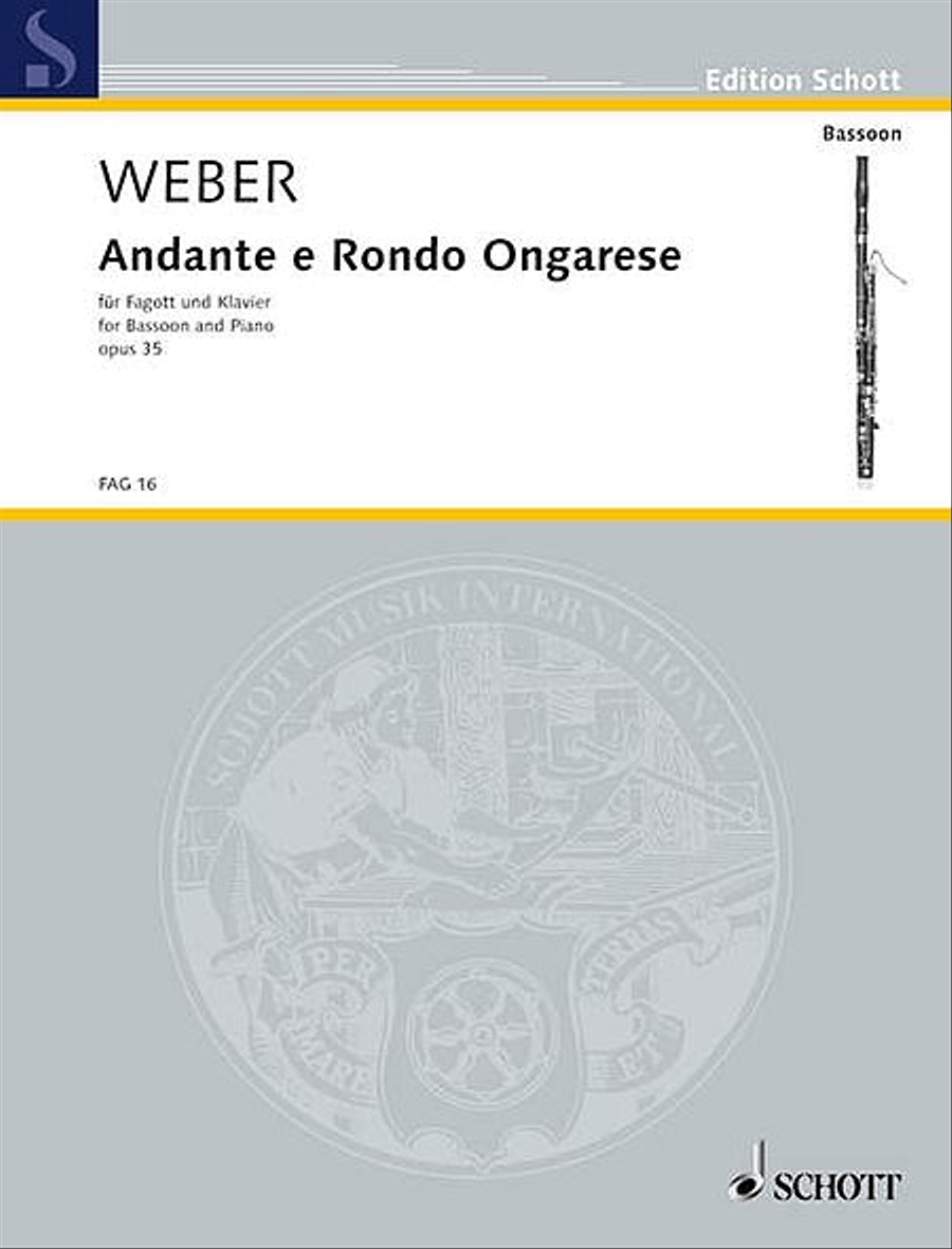 Andante and Hungarian Rondo, Op. 35 Bassoon Solo scores gallery preview page 1