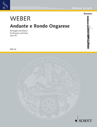 Book cover for Andante and Hungarian Rondo, Op. 35