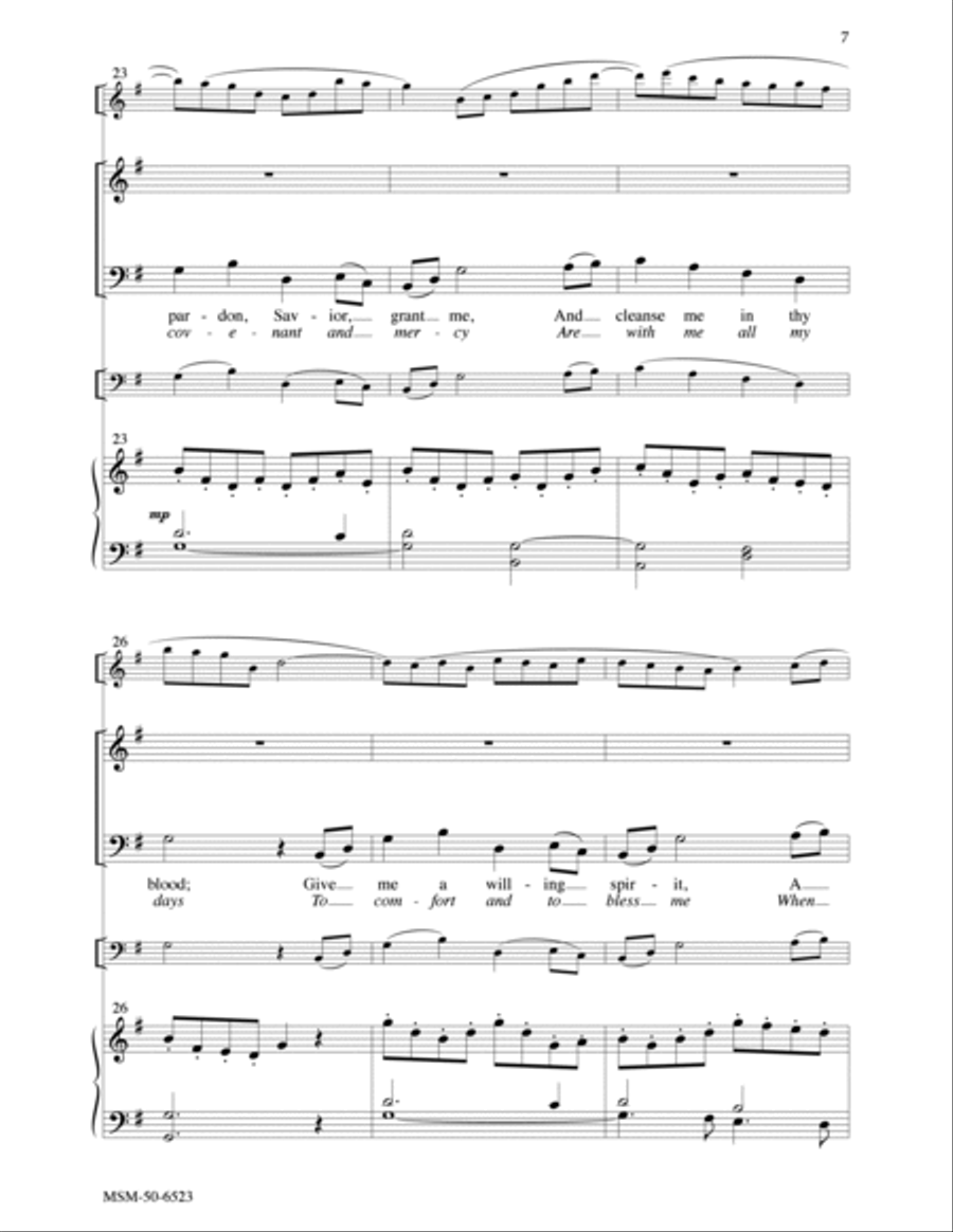 Thy Holy Wings 4-Part scores gallery preview page 5