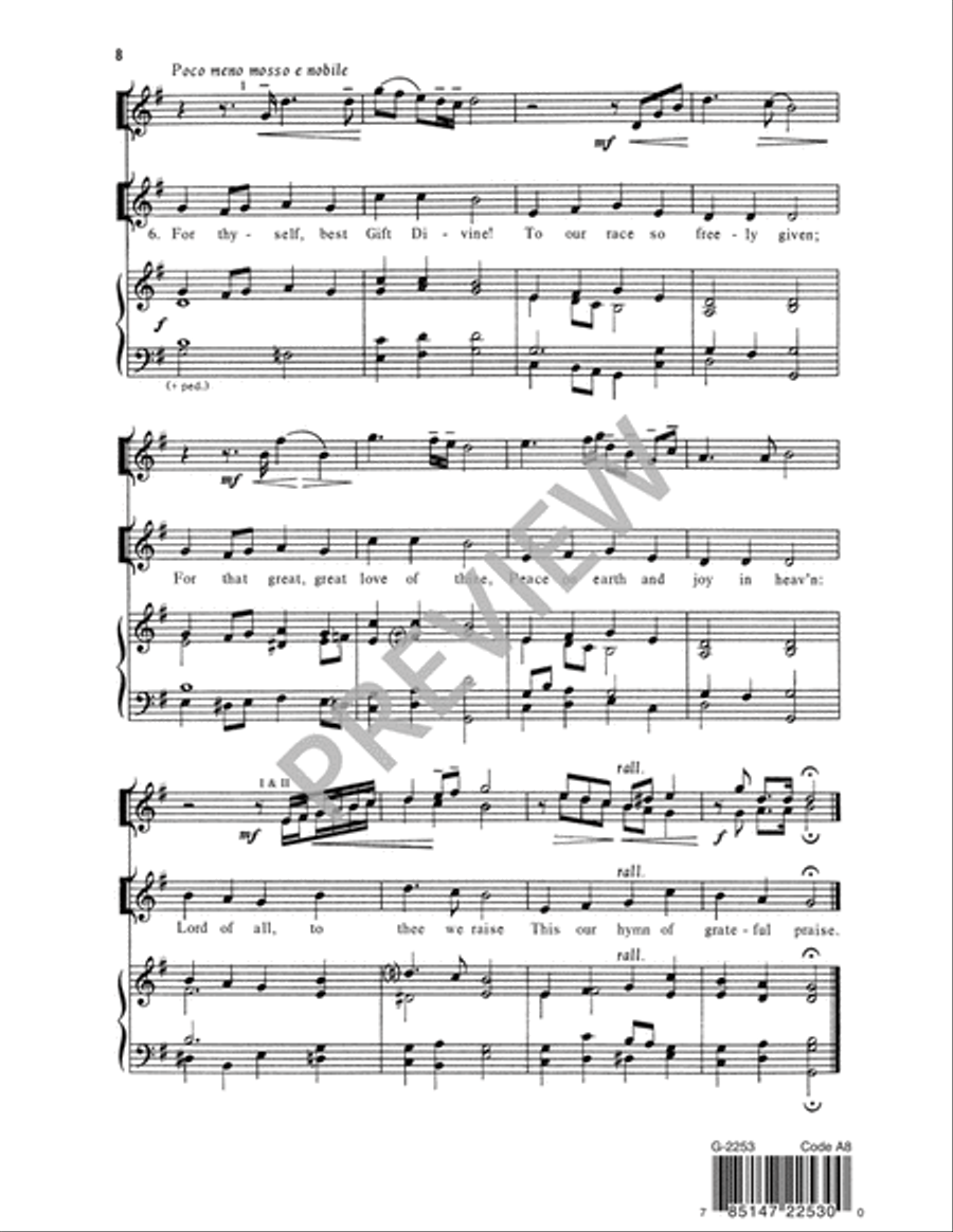 For the Beauty of the Earth 3-Part scores gallery preview page 9
