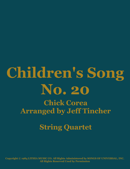 Children's Song No. 20 image number null
