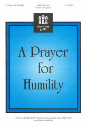 Book cover for A Prayer for Humility
