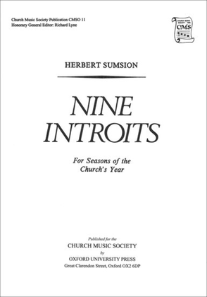 Nine Introits for Seasons of the Church's Year